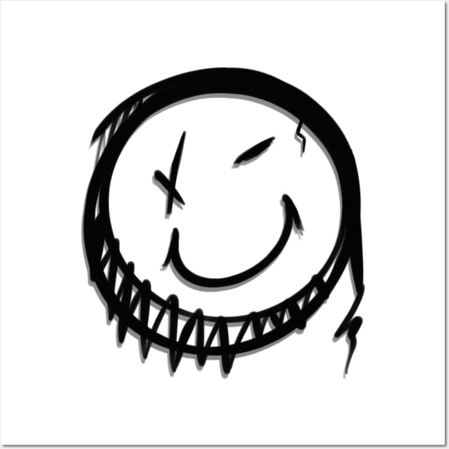 Smile / Broken smile / Emoji Wall Art by Print Art Station